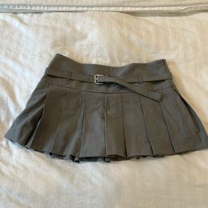 Pleated mini skort